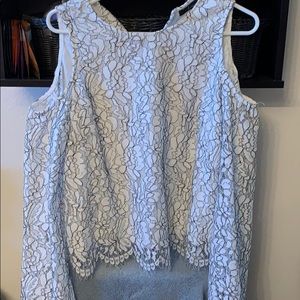 Off the shoulder blouse.